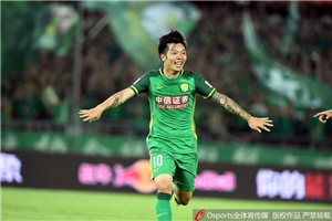 中超-张稀哲两球于大宝染红 国安2-1申花5轮不败
