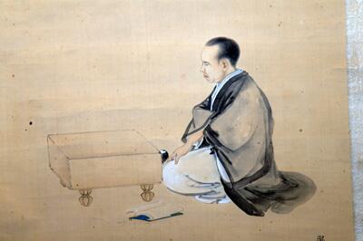 秀甫研棋像