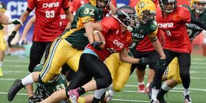 美式橄榄球世青赛中国不敌澳大利亚