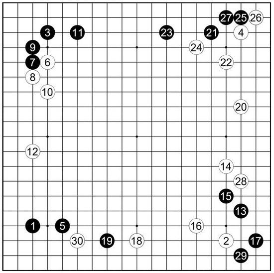 谱44木谷实执黑vs大平修三