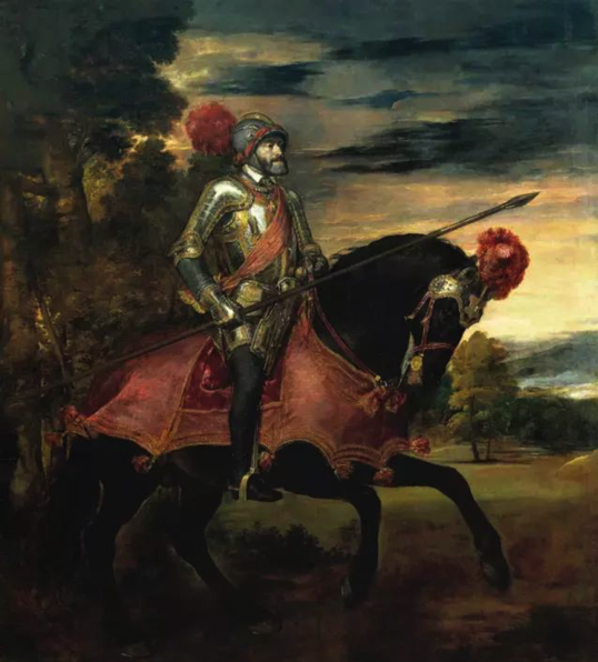 艺术家笔下骑马者肖像油画中的故事