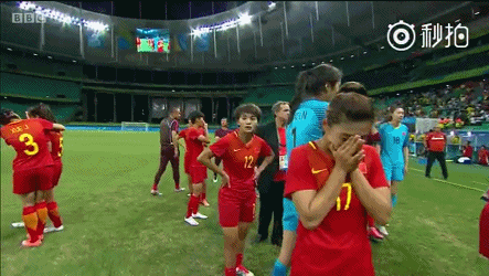 中国女足赛后众生相
