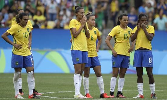 玛塔领衔的巴西女足遭到淘汰