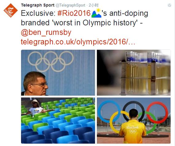 里约奥运药检被批史上最差
