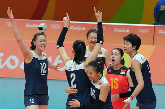 里约奥运会中国女排3-1荷兰