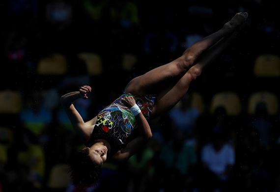 女子十米台15岁小将任茜折桂