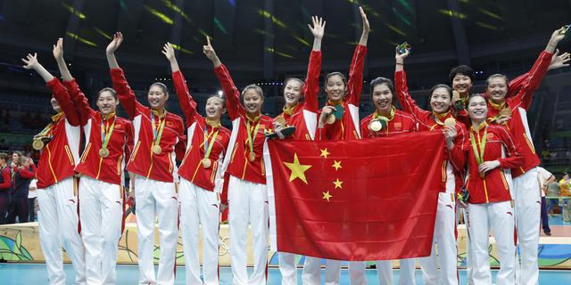 百张高清看中国女排奥运夺冠