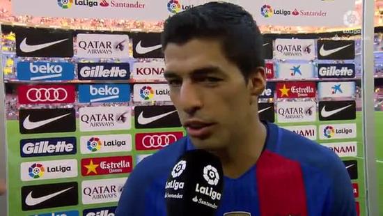 苏亚雷斯夸赞梅西