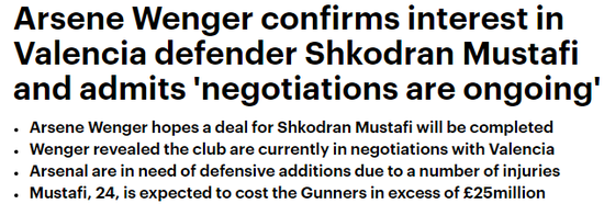 温格承认了谈判的存在