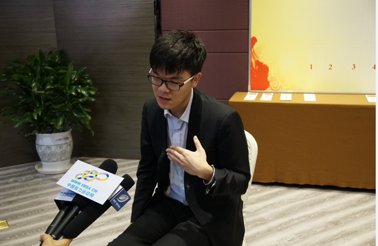 柯洁接受采访