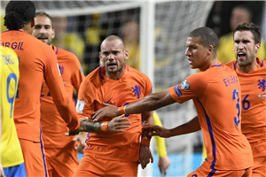 世预赛-斯内德救主 荷兰补时进球无效客平瑞典