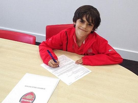 皮雷儿子成为阿森纳一员