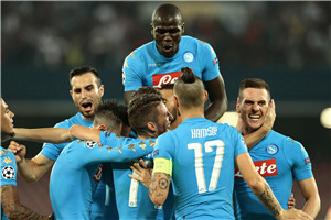 欧冠-飞翼2球新锋霸传射 那不勒斯4-2胜领先4分