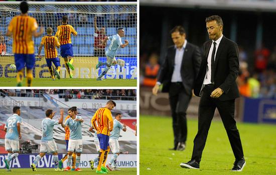 上赛季巴萨也曾1-4败走塞尔塔
