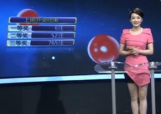 双色球开奖直播的美女主持-图