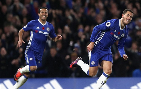 切尔西进攻表现出色，两名边锋居功至伟
