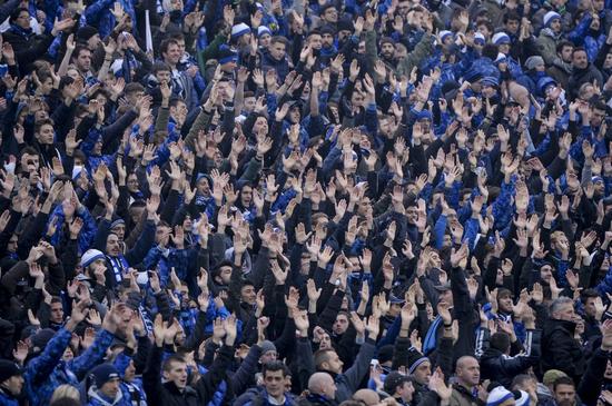 亚特兰大球迷庆祝胜利