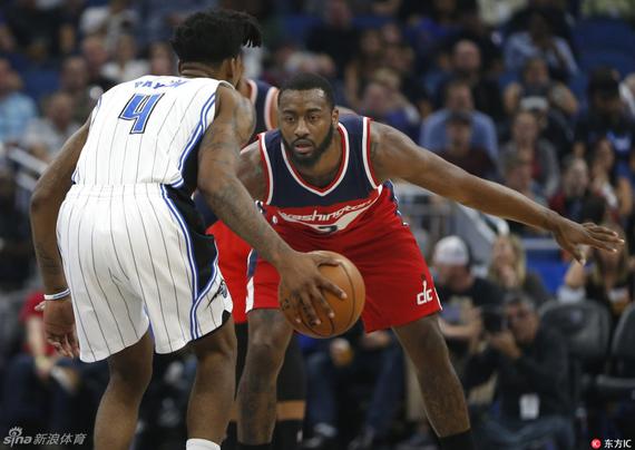 沃尔26+10+7奇才克魔术两连胜