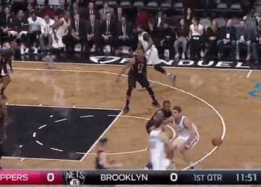 动图-篮网猛将上演神走步 裁判一旁熟视无睹_nba_新浪