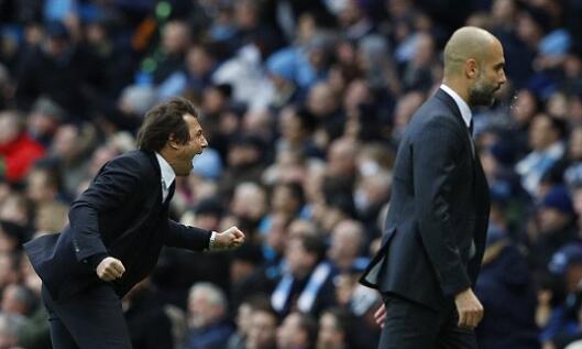 与孔蒂在英超首番较量，瓜帅输了