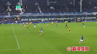 埃弗顿上半场结束前扳平比分