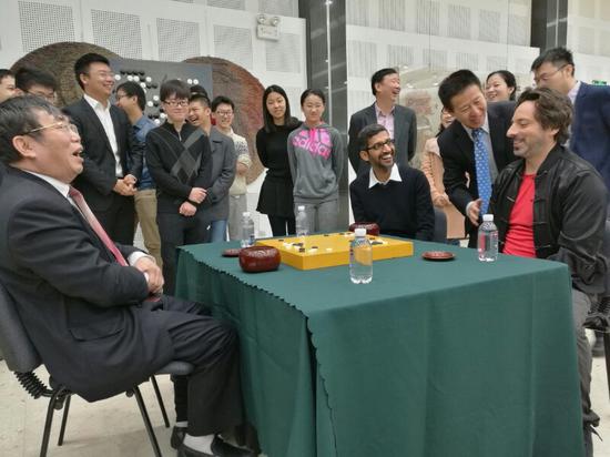 谷歌高层与聂卫平交流