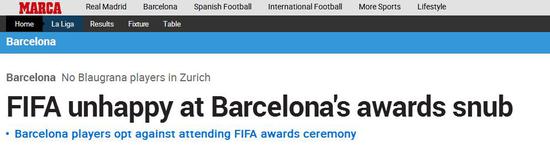 《马卡报》：FIFA不开心了