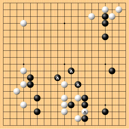 2016-12-30 黑：阿尔法狗 白：朴廷桓 共255手，黑胜5目半