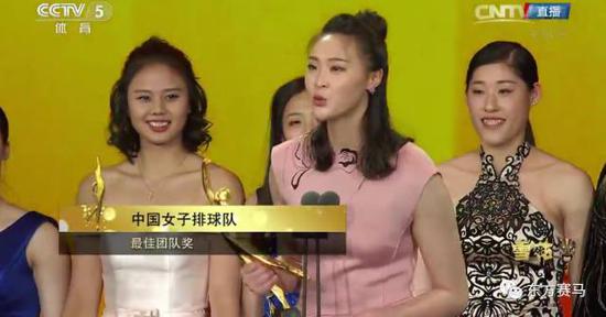 图/CCTV5，中国女子排球队
