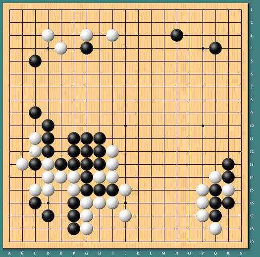 开局井山裕太白棋尚可
