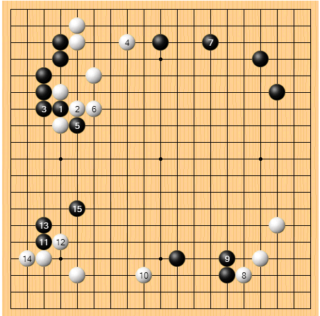 AlphaGo（白） 朴廷桓（黑）