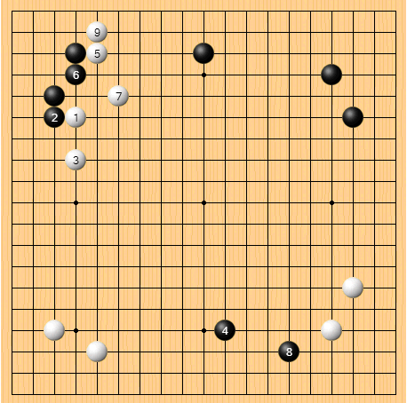 AlphaGo（白） 朴廷桓（黑）