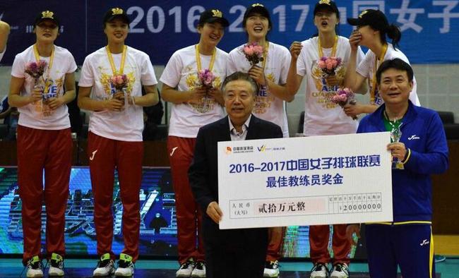 蔡斌获最佳教练