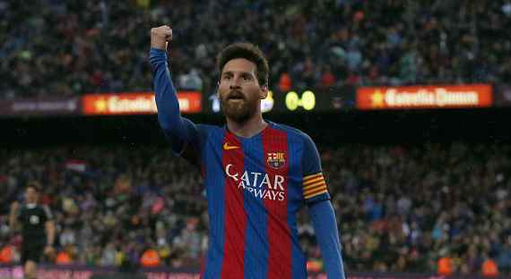 西甲-梅西进球 巴萨半场2-0领先奥萨苏纳_西班