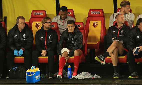 库蒂尼奥伤退 库蒂尼奥伤退