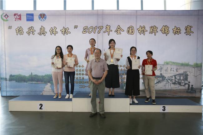 女子双人赛前三名