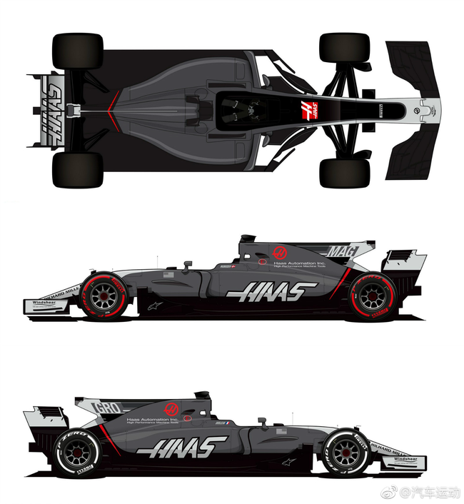 F1哈斯车队宣布更换赛车涂装