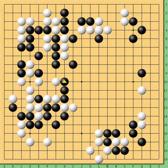 柯洁执白VS柁嘉熹,棋局目前激战至99手