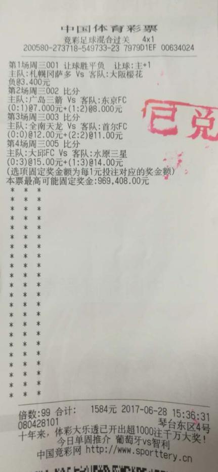 小伙预测竞彩比分准!混合过关4串1倍投揽77万