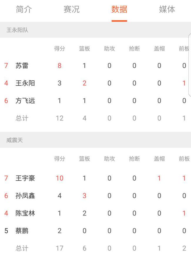 技能统计