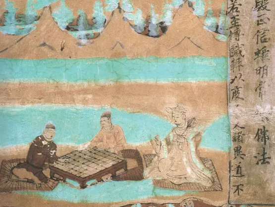 宋 莫高窟第454窟 东壁门
维摩诘经变对弈图
《敦煌石窟全集》/图