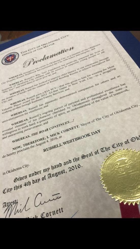 威少大合同留下 为什么要选杜兰特生日?