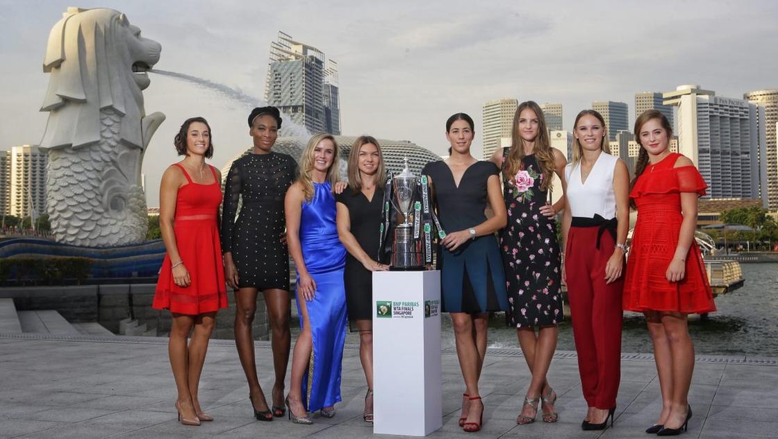 WTA总决赛抽签仪式八娇亮相