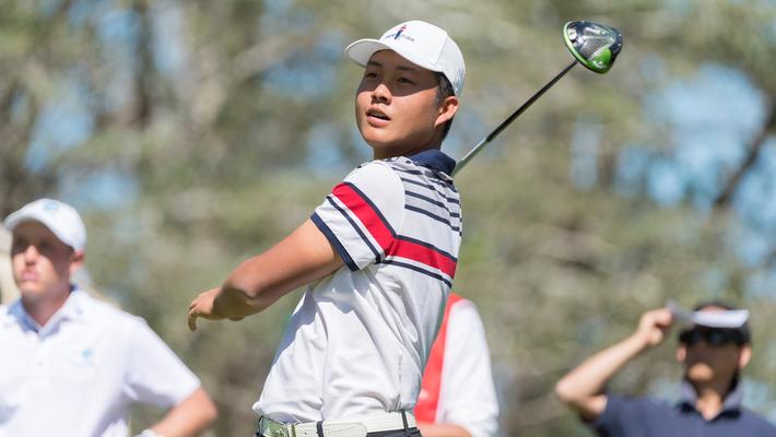 亚太业余锦标赛林钰鑫领先冲冠