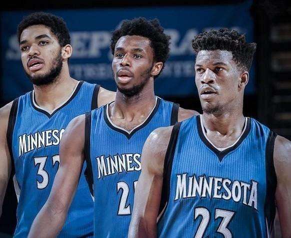 森林狼重现“三头怪”