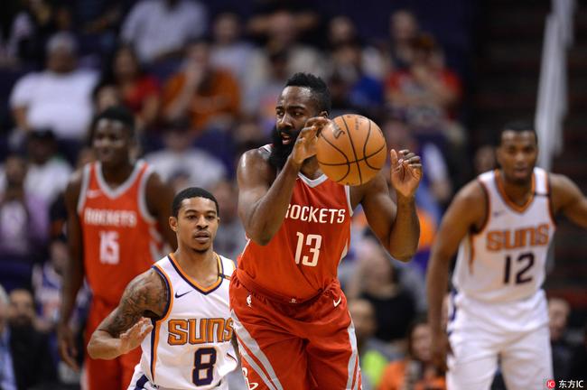 保罗复出哈登48分 周琦3帽火箭血虐回西部榜首