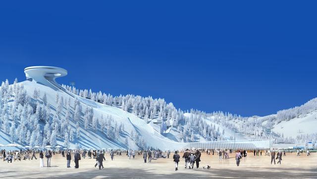 国家跳台滑雪中心效果图