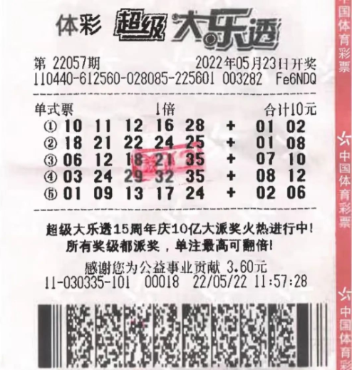 上班族机选揽大乐透1千万 准备在福地定居-票