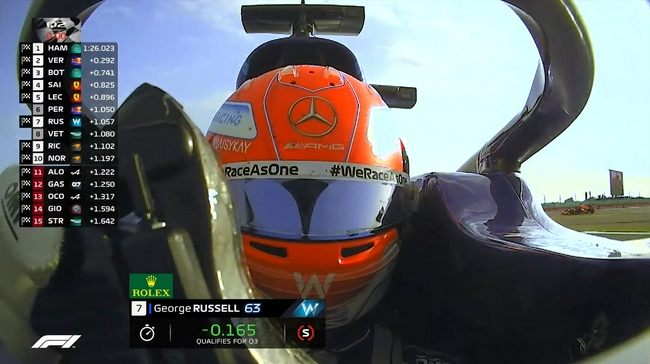 【博狗体育】F1英国站排位赛:汉密尔顿第1 维斯塔潘博塔斯紧随