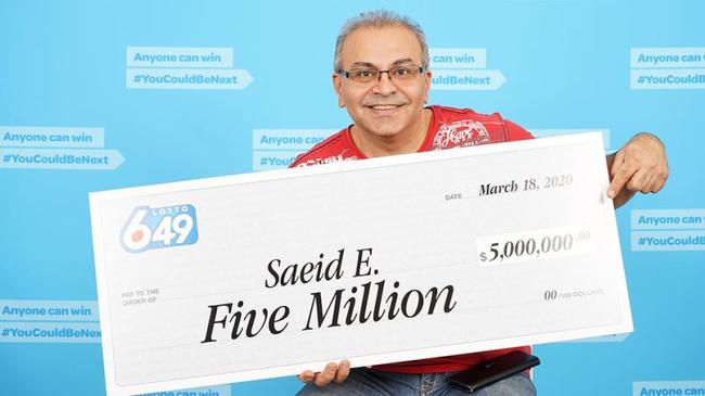 男子命中500万加元大奖